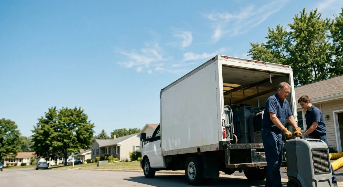 Water Damage Cleanup in Rushsylvania, OH near me